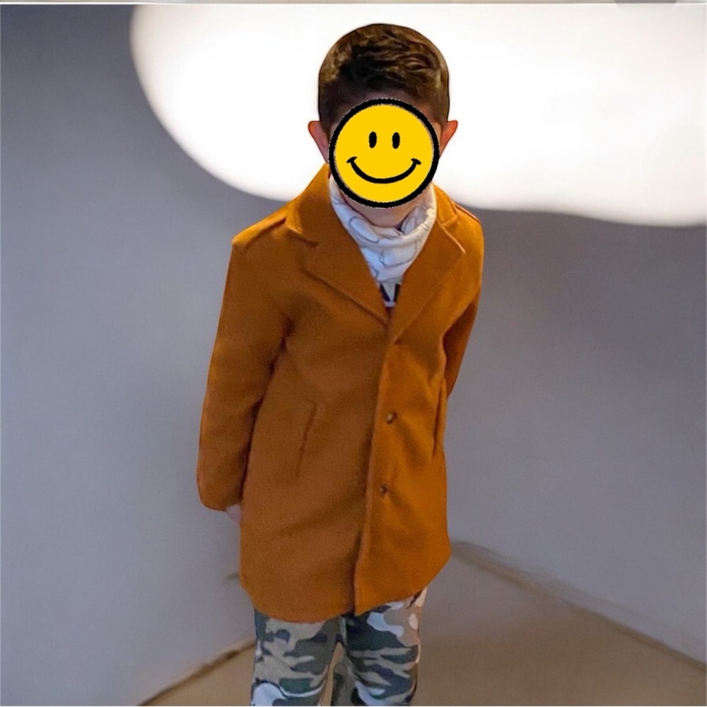 Shein | Boys Camel Brown Coat | Excellent Condition | Size 120 #shein #trendy